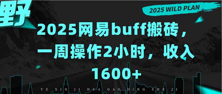 2025网易buff搬砖，一周操作2小时，收入1600+-yingqiuwz