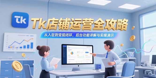 Tk店铺运营全攻略，从入驻到变现闭环，后台功能详解与实操演示-yingqiuwz