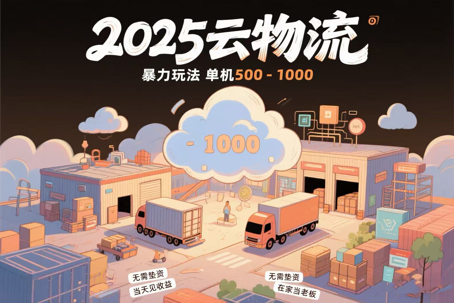 云物流赚差价，项目纯利润500~1000，无需垫资，当天到账。不需要有车，…-yingqiuwz