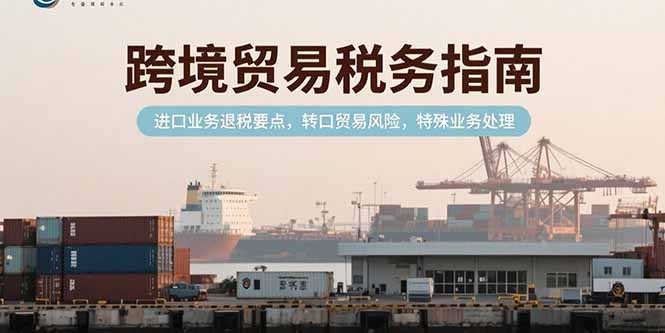 跨境贸易税务指南，进口业务退税要点，转口贸易风险，特殊业务处理-yingqiuwz