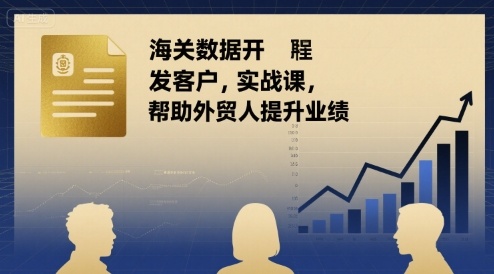 海关数据开发客户实战课，帮助外贸人提升业绩-yingqiuwz