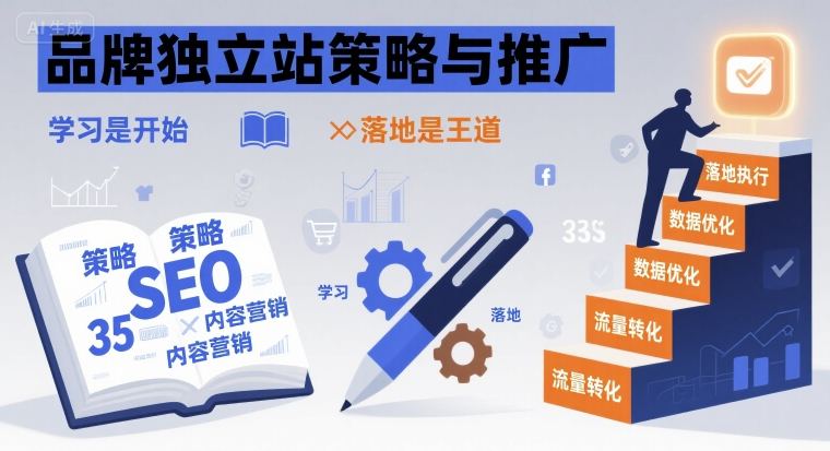 品牌独立站策略与推广，学习是开始，落地是王道-yingqiuwz