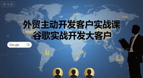 外贸主动开发客户实战课，谷歌实战开发大客户-yingqiuwz
