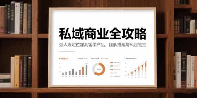 私域商业全攻略，强人设定位加高客单产品，团队搭建与风险管控-yingqiuwz