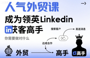 人气外贸课-成为领英Linkedin获客高手，你需要做对什么-yingqiuwz