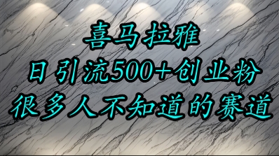 喜马拉雅，小而精的流量赛道，日进500+精准创业粉-yingqiuwz