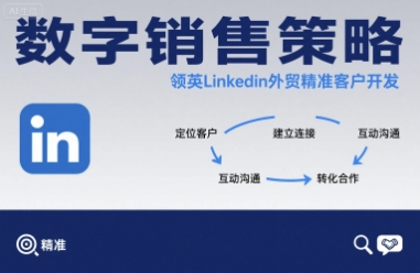 数字销售策略领英LinkedIn外贸精准客户开发-yingqiuwz