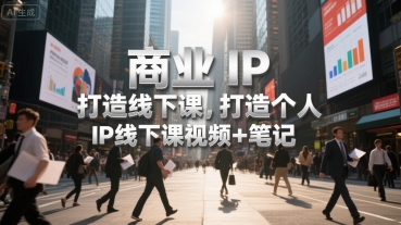 商业IP打造线下课，打造个人 IP线下课视频+笔记-yingqiuwz