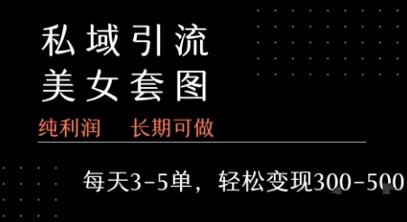 私域卖套图每天3-5单   每单利润99-2张+-yingqiuwz