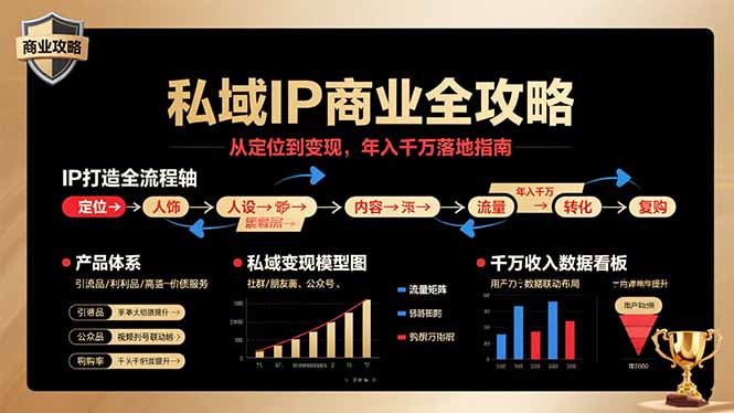 私域IP商业全攻略，从定位到变现，年入千万落地指南-yingqiuwz