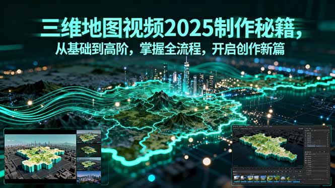 三维地图视频2025制作秘籍，从基础到高阶，掌握全流程，开启创作新篇-yingqiuwz