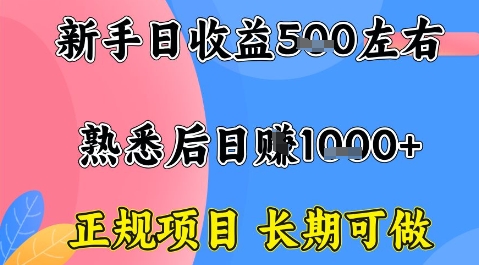 全年可变现项目，收益高无门槛，正规项目，长期可做，一天收益1k+一台电脑在家创业【揭秘】-yingqiuwz