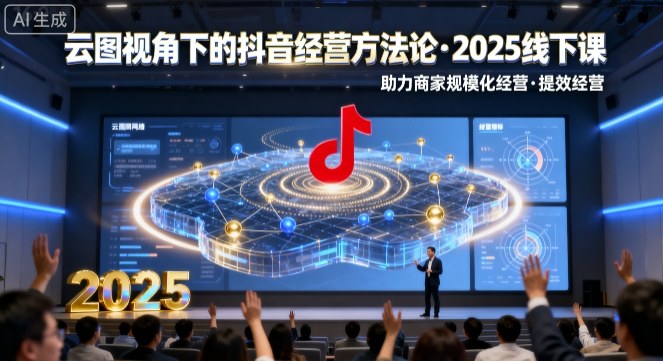 云图视角下的抖音经营方法论，2025线下课，助力商家规模化经营，提效经营(录音+字幕)-yingqiuwz