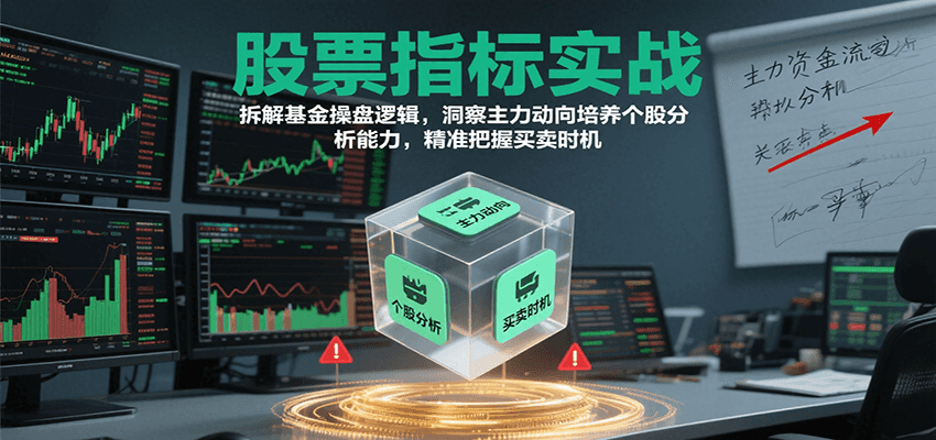 股票指标实战，基金操盘逻辑拆解，洞察主力动向培养个股分析能力把握买卖时机(更新)-yingqiuwz