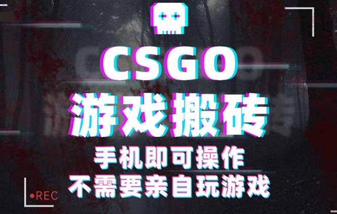 CSGO游戏挂机捡漏，单日扫货500+，年底小高峰上车可吃肉，手机即可操作...-yingqiuwz