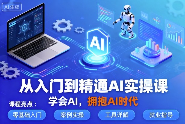 从入门到精通AI实操课，学会AI，拥抱AI时代-yingqiuwz