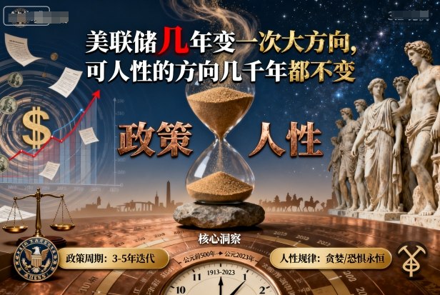 付费文章：美联储几年变一次大方向，可人性的方向几千年都不变-yingqiuwz