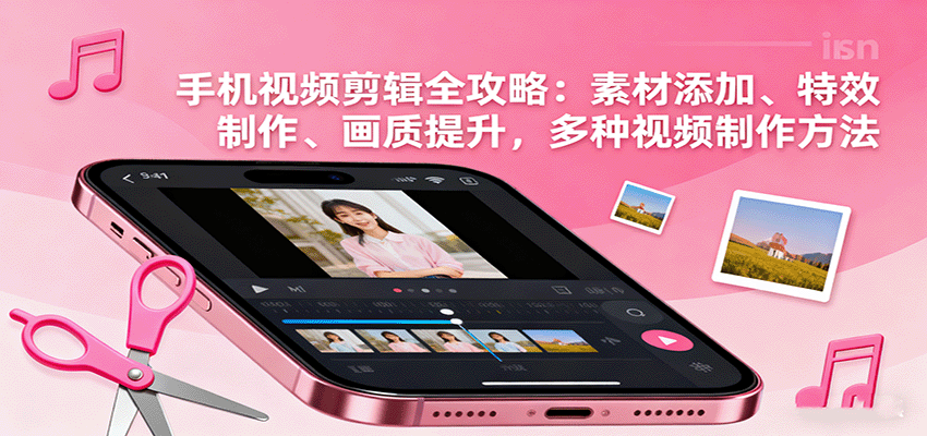 手机视频剪辑全攻略：素材添加、特效制作、画质提升，多种视频制作方法-yingqiuwz