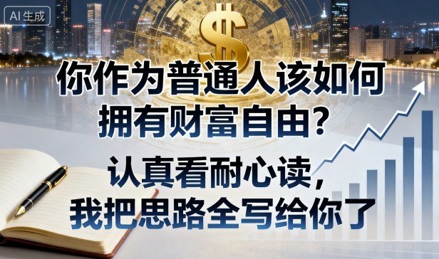 付费文章：你作为普通人该如何拥有财富自由？认真看耐心读，我把思路全写给你了-yingqiuwz